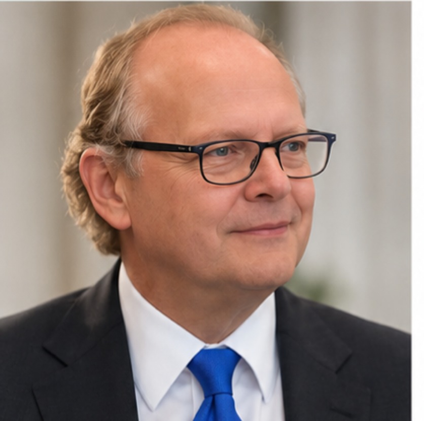Portrait of Dr. Raffaele Migliaccio, an Italian internist and oncologist, wearing glasses and a dark suit